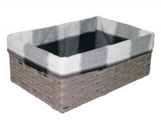 Košíkárna Úložný koš 30x21 cm šedý