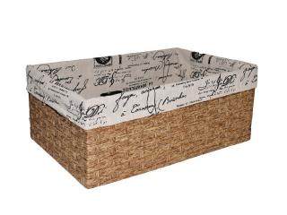 Košíkárna Úložný koš 30x21 cm žíhaný
