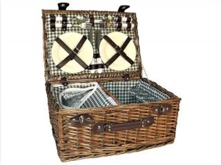 Picnicworld Piknikový koš proutěný pro 4 osoby 32x48 cm