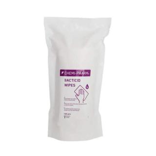 CHEMI-PHARM, BACTICID AF wipes, 100ks - náhradní balení (BACTICID AF WIPES jsou rychlé dezinfekční ubrousky na bázi etanolu pro neinvazivní lékařské přístroje a povrchy odolné vůči alkoholu.)