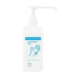 CHEMI-PHARM, CHEMISEPT GEL s pumpičkou, 500ml (Gelový alkoholový dezinfekční přípravek na ruce)