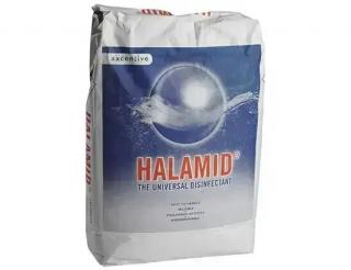 halamid® 25 kg (Produkt, známý pod názvem Chloramin-T, je účinný dezinfekční prášek pro profesionální sektor i pro řadové občany. Vhodný k dezinfekci veškerých ploch a povrchů s prokázanou účinností proti bakteriím a virům.)