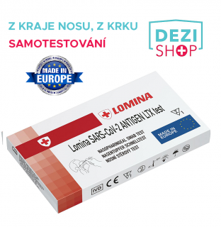 LOMINA SARS-CoV-2 Antigen LTX test (swab) 1 ks (Špičkový antigenní test vyrobený švýcarskou firmou Lomina AG - Made in EUROPE k rychlé detekci akutní infekce COVID-19 ze vzorků odebraných výtěrem z kraje nosu či nosohltanu.)