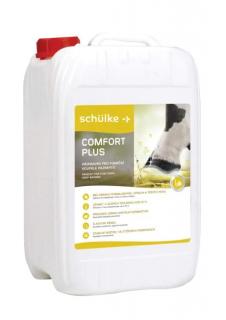 schülke comfort plus, 50kg (Tekutý koncentrovaný přípravek na bázi aldehydů určený na pravidelné koupele paznehtů a kopyt zvířat. Kombinuje dezinfekční sílu glutaraldehydu a glyoxalu se synergickým účinkem kvarterních solí. Neobsahuje formaldehyd.)
