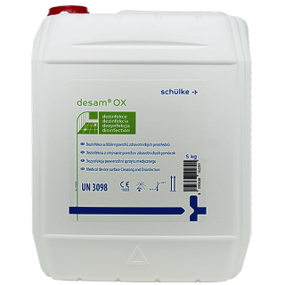 schülke desam OX 5l (Koncentrovaný kapalný dezinfekční přípravek určený na dezinfekci a čištění povrchů zdravotnických prostředků.)