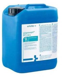 schülke gigasept FF new 5L (Gigasept FF new je vysoce účinný dezinfekční prostředek na bázi dialdehydu kyseliny jantarové pro manuální reprocessing chirurgických a citlivých lékařských nástrojů.)