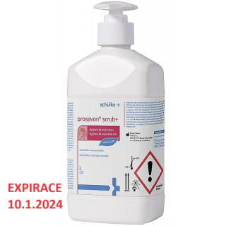 schülke prosavon scrub+ 500 ml s dávkovačem  (EXPIRACE 10.1.2024)