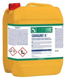 schülke savagro A+, 50kg alkalický (Vysoce koncentrovaný tekutý přípravek na bázi chlornanu. Určený pro každodenní dezinfekci a čištění potrubních systémů tanků a dalších uzavřených systémů a zařízení.)