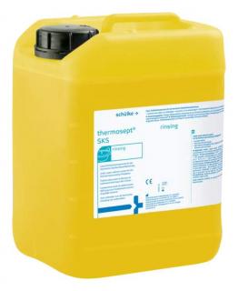schülke thermosept SKS, 5l (Kyselý koncentrovaný změkčovač vody bez obsahu tenzidu, určený pro mytí a chemotermický reprocessing podložních mís a močových lahví.)
