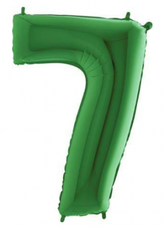 Fóliový balón zelený číslice 7 (Číslice 7 zelená 76 cm)