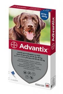 Advantix Spot On 1x4ml pro psy 25-40kg (1 pipeta)