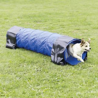 Agility tunel - malý pes, štěně, 40cm/2m – modrý
