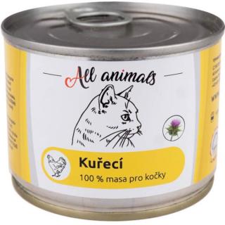 ALL ANIMALS konz. pro kočky kuřecí maso mleté 200g
