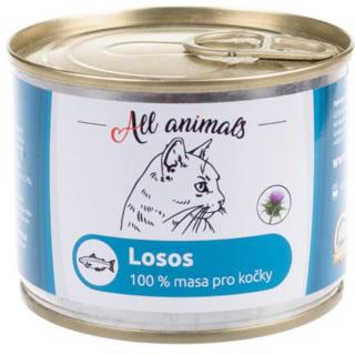 ALL ANIMALS konz. pro kočky losos mletý 200g