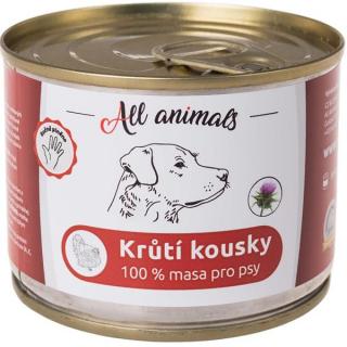 ALL ANIMALS konz. pro psy krůtí kousky 200g