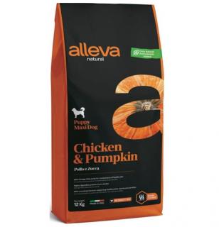 ALLEVA NATURAL Dog Dry Puppy Chicken&amp;Pumpkin Maxi 12kg