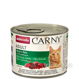 ANIMONDA konzerva CARNY Adult - hovězí, srnčí,brusinky 200g