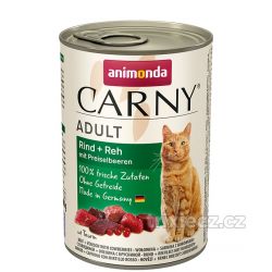 ANIMONDA konzerva CARNY Adult - hovězí, srnčí,brusinky 400g