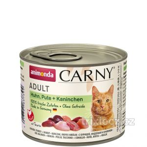 ANIMONDA konzerva CARNY Adult - kuře, krůta+králík 200g