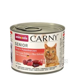 ANIMONDA konzerva CARNY Senior - hovězí + krůtí srdce 200g