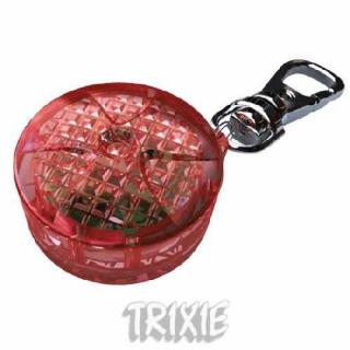Blikací přívěsek pro kočky/psy 2,5cm červený, až 200m
