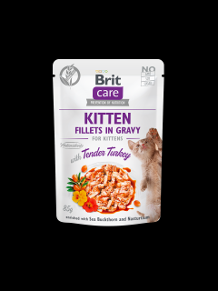 Brit Care Cat Fillets Gravy Kitten Tender Turkey 85g
