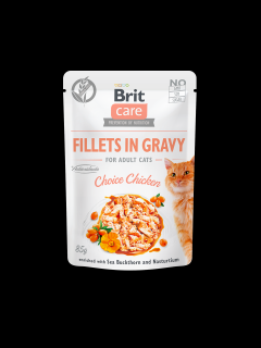 Brit Care Cat Fillets in Gravy Choice Chicken 85g