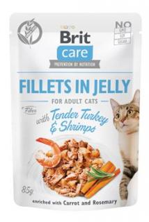 Brit Care Cat Fillets in Jelly with Turkey&amp;Shrimps 85g