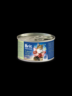 Brit Premium Cat by Nature konz Turkey&amp;Lamb 200g
