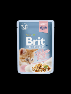 Brit Premium Cat D Fillets in Gravy for Kitten 85g
