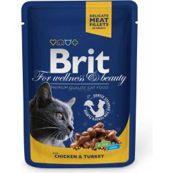 Brit Premium Cat kapsa with Chicken &amp; Turkey 100g