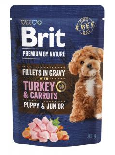Brit Premium Dog Puppy Fillets Gravy Turkey&amp;Carrots85g