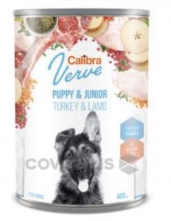 Calibra Dog Verve konz.GF Junior Turkey&amp;Lamb 400g