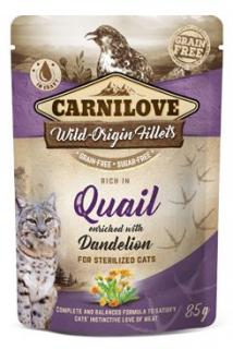Carnilove Cat Pouch Quail &amp; Dandelion sterilized 85g