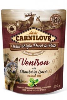 Carnilove Dog Pouch Paté Venison &amp; Strawberry 300g