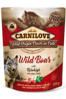 Carnilove Dog Pouch Paté Wild Boar &amp; Rosehips 300g