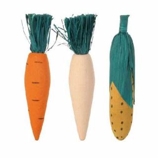 Dřevěná okusovací zelenina 10cm (3ks)