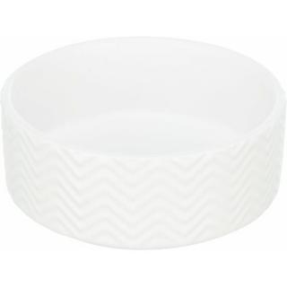 Keramická miska 0,4 l/? 13 cm, vroubkovaná, bílá