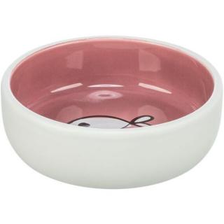Keramická miska pro kočky, s glazurou 0,3 l/13 cm, různé motivy a barvy
