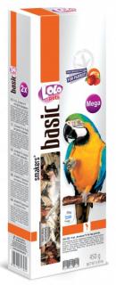 LOLO SMAKERS MEGA 2 klasy ovocné pro velké papoušky 450g