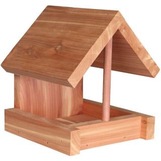 Natura krmítko pro venkovní ptactvo, 16 × 15 × 13 cm, cedrové dřevo