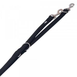 Nobby MESH PRENO vodítko neoprén černé M/L 200cm