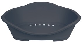 Plastový pelech č. 3 s větráním 66/80 cm tmavě šedý