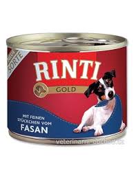 Rinti Dog Gold konzerva bažant 185g