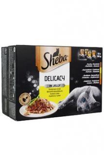 Sheba kapsa Drůbeží výběr v želé 12x85g