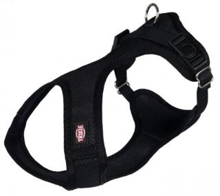 Soft postroj, jemný, vypolstrovaný XXS-XS 25-35 cm/15 mm - černý