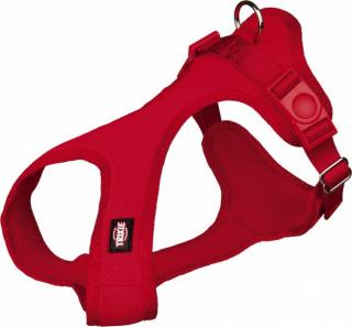 Soft postroj, jemný, vypolstrovaný XXS-XS 25-35 cm/15 mm - červený