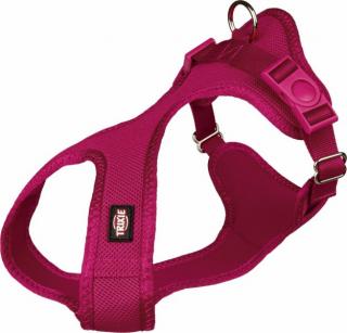 Soft postroj, jemný, vypolstrovaný XXS-XS 25-35 cm/15 mm - fuchsiový