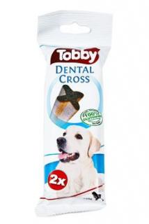 TOBBY pochoutka dentální DENTAL CROSS L 100g 2ks