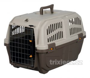 Transportní přepravka SKUDO 3 vel.S 40x39x60cm tm.šedá/písková